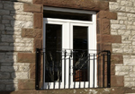 uPVC French doors with balcony