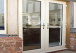 French door with Cotted Cream foil finish