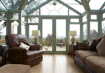 Chartwell Green uPVC Conservatory interior Chartwell Green uPVC Conservatory interior