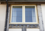 uPVC Casement window - finished in Clotted Cream laminate foil